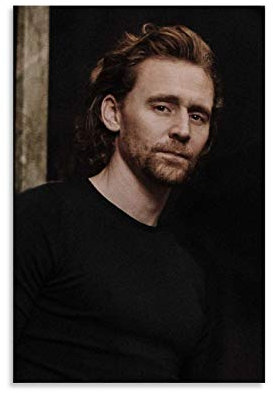 YANDING Tom Hiddleston Poster, britischer Film- und Fernsehschauspieler, dekoratives Gemälde, Leinwand, Wandkunst, Wohnzimmer, Poster, Schlafzimmer, Gemälde, 50 x 75 cm