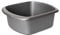 VR7 Cuenco de plástico rectangular gris para fregadero de cocina, lavabo de mezcla
