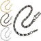 Tiong Black Pocket Watch Chain Albert Chain Antique Hanging Watch Chain 14 Inch Single Link Vest Belt