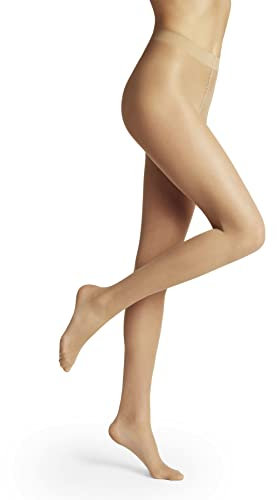 FALKE Damen Strumpfhose Pure Matt 20 DEN W Ti transparent einfarbig 1 Stück, Hautfarben Golden 4699, S