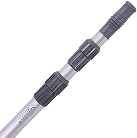 Sepetrel Profesional 15 pies telescópico poste de la piscina, ajustable 3 piezas poste telescópico