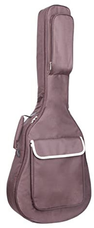 EIFINE 38/39/40/41 Zoll Gitarrentasche Tragetasche Wasserdichter Rucksack Oxford Acoustic Folk Guitar Cover mit doppelten Schultergurten (Color : Pink, Size : 38/39 in)