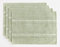 Wracra Tischset 4er Set, Tischsets Abwaschbar 30 x 45 cm, Platzset Waschmaschinenfest Salbei Grün Stoff, Baumwolle Leinen Tischsets Platzsets für Tisch, Küche, Essen (Salbei Grün)