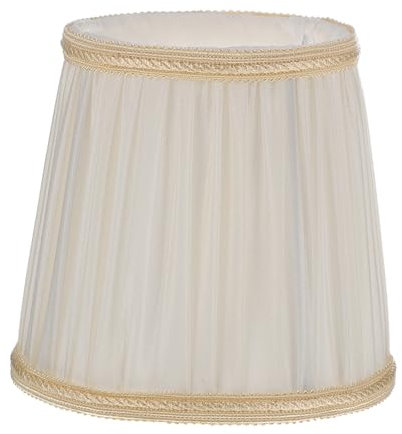 OSALADI 2 Stück Stoff-Lampenschirm Wandlampenschirm Weißer Lampenschirm Plissierter Lampenschirm Stoff-Lampenschirm Khaki-Lampenschirm Lampenschirm-Ersatz Vintage-Dekor