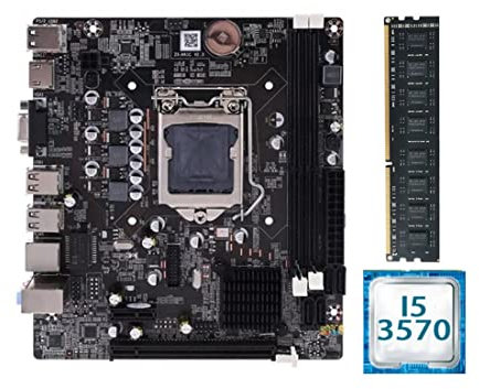 Lodokdre B75 LGA 1155 - de placa base con núcleo I5 3570 CPU 8 GB 1600 MHz DDR3 memoria SATA III USB 3.0 Mianboard