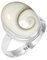 Jeweloporium 925 Silber Ringe für Damen Weiß Natürlich Shiva-Auge Edelstein Boho Silber Ringe Größe 60(19.1) Weihnachten - Geschenk Handgefertigt Schmuck