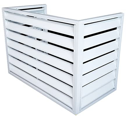 Außenzaun-Abdeckung für Klimaanlagen – Diebstahlsichere, robuste Aluminium-AC-Abdeckung für Außenkondensator – freistehendes Gehäuse zum Abdecken von Müll oder Klimaanlagen im Freien – Gartenschuppe