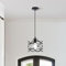 Ganeed Kücheninselleuchte 25 cm Käfig Moderne Lampe, die über dem Tisch hängt Schwarz 1 Licht