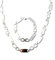 ayados Plattenkette Set Edelstahl 60cm 4mm bis 10,5mm Cuban Halskette + Armband Platten Kette (10mm x 60cm, Versilbert)