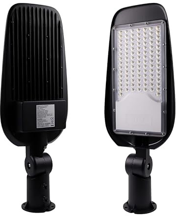 LUXULA LED-Straßenleuchte, Wegeleuchte, Außenleuchte, Laterne, 150 W, 17500 lm, 5000 K (neutralweiß), IP65, (Ø48-60 mm)