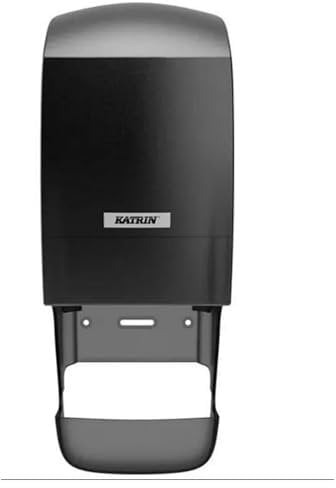 Katrin System Toilet Roll Dispenser with Core Catcher Black 77472