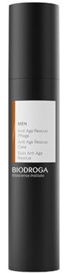 BIODROGA Bioscience Institute - Men Anti Age Rescue Pflege 50ml - Anti Aging Gesichtspflege für Männer – Straffung und Vitalität - Silikonfrei, Mineralölfrei, Parabenfrei