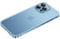 SB SalehBrothers Luban Buckle Metal Frame Transparent Back iPhone Case with Aluminum Alloy Frame for iPhone 13 and 14 Series (Silver, iPhone 13 pro max)
