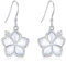 Hibiskus Ohrringe S925 Sterling Silber Hibiskus Ohrhänger Muschel Blumen Ohrringe Hibiskus Schmuck für Frauen