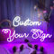 Letreros de Neón Personalizado, Luminoso Nombre LED Luces Pared Decoración Letras Personalizadas para Boda Cumpleaños Fiestas Dormitorio Tiendas Bar Cafetería Hogar Salón