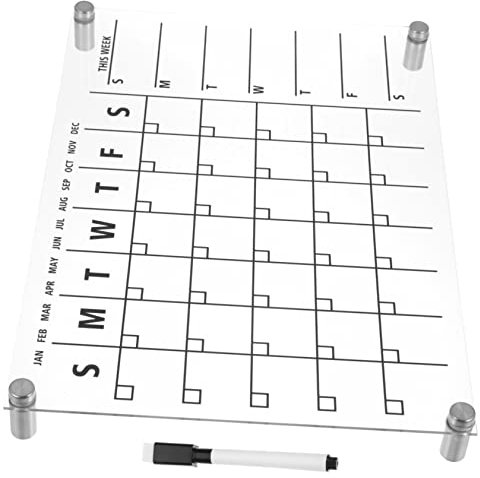 SHINEOFI Schreibtafel Abwischbar Aus Acryl Für Kühlschrank Und Schreibtisch Trocken Löschbare Whiteboards Mit Ständer Magnetische Büro-notiztafel