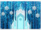 Luminora 2,1 x 1,5 m Eis- und Schneeschloss-Hintergrund, Winter-Schneeflocken, Geburtstagsparty-Hintergrund, Prinzessinnen-Babyparty-Dekoration, Banner (kein Glitzer, keine Pailletten), Foto-Requisite