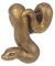 Fyne-Finds Resin Gold Snake Figure Plant Pot Hanger Antique Pot Animal Home Garden Decor Hanging Ornament Weatherproof