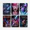 FVLYRWMQX A Set Of 6 Arcane Poster Action-Adventure Steampunk Comic Poster Für Zimmer, Ästhetische Leinwand-Wandkunst, Schlafzimmer-Dekor Poster 08x12inch(20x30cm)