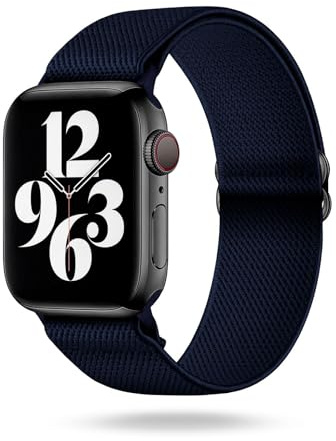 ONEFLOW Flex Loop Kompatibel mit Apple Armband Elastisch, Textil Stoff iWatch Armbänder Damen Herren Sport, Sportarmband Nylon Ersatz Watch Band Flexibel