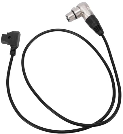 Denash D-Tap auf XLR 4-poliges Kabel, Rechtwinkliges 98 Cm Langes Stromkabel für BURANO, F5, F55, URSA, Varicam, Geeignet für LED-Lichtpaneele, Kameramonitore