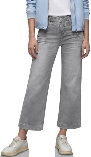 Street One Damen High Waist Wide Leg Jeans im Loose Fit 3818369