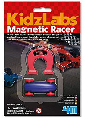 4M Kidz Labs Magnetic Racer,color may vary, Gray
