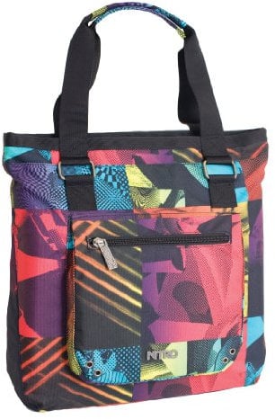 Nitro Snowboards Tote Bag stylischer Shopper mit Reißverschluss, leichte Damen Strandtasche Schultasche Reisetasche Umhängetasche Handtasche, 11 L, 400g, 1131-878005_Mixer
