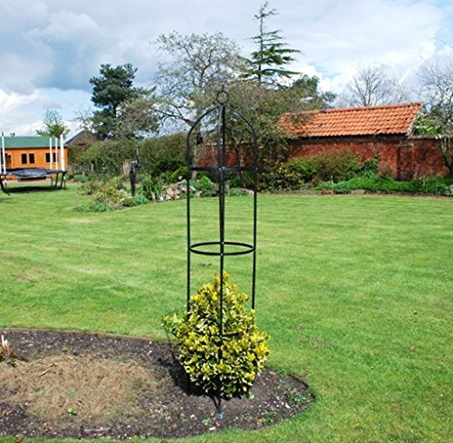 STEEL GARDEN OBELISK FOR CLIMBING PLANTS & ROSES