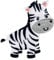 PatchMommy Zebra Patch, Iron On/Sew On - Embroidered Applique Motif for Children Kids Baby