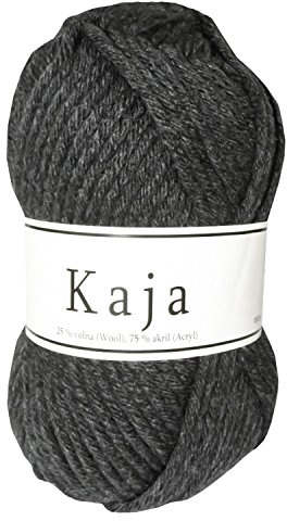 100g Mützenwolle/Jackenstrickgarn KAJA, 25% Wolle, verschieden Farben