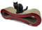 Large Cardboard Corrugated Sofa Bed Cat Scratcher (Faux Wood) with Free Catnip