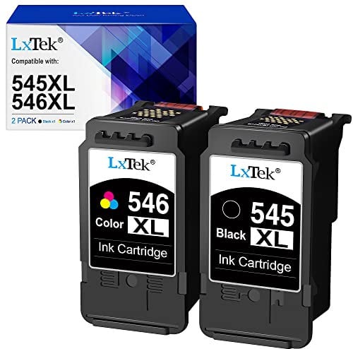 LxTek 545 546 XL Multipack Patronen als Ersatz für Canon Druckerpatronen 545 546 PG-545XL CL-546XL für Pixma MX495 TR4550 TR4551 TS3150 MX490 MG3050 MG2950 MG2950S MG2555S MG2550S TS3350 (2er-Pack)