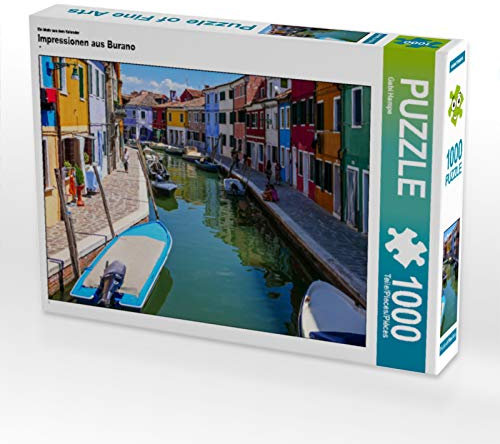 CALVENDO Puzzle Impressionen aus Burano 1000 Teile Lege-Größe 64 x 48 cm Foto-Puzzle Bild von Gabi Hampe