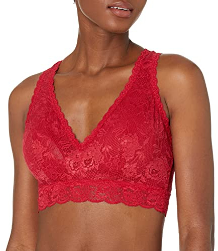 Cosabella Women's NSN Curvy Racie Rcrbk Bralette Bra, Mystic Red, Small