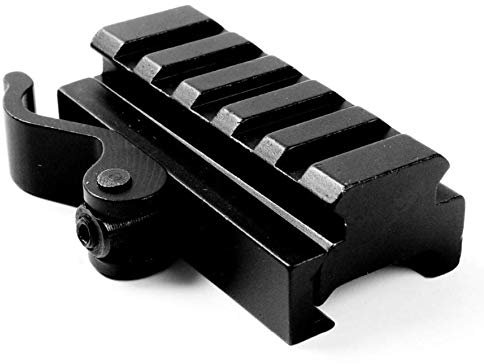 ACEXIER QD Schnellwechseladapter 5 Steckplätze für 20 mm Picatinny W.eaver Rail Base Jagdpistolenzubehör