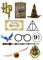 Wizard Themed Cake Decoration Set Decor Icing (Uncut)