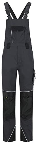 BWOLF Brave Tuta da Lavoro Uomo Salopette da Lavoro Uomo con Tasche multifunzionali Rinforzato con Poliestere 600D (3XL, grigio/verde.)