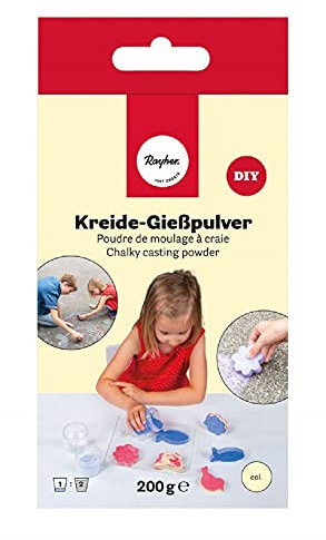 Rayher 34465161 - Gessetto in polvere, 200 g, Giallo (Sole)