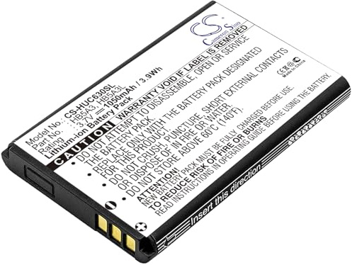 TECHTEK Batteria 1050mAh compatibile con [Brondi] AMICO SUPERVOICE, INTREPID 4G, SUPERVOICE, per [Huawei] C6300 sostituisce HB5A3, HB5A3L, W11