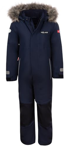 Trollkids Kids Kirkenes Snowsuit | mit Kunstfell, Wasserdicht, wärmeisoliert bis -20°C, reflektierende Details, maximaler Komfort, optimale Bewegungsfreihei