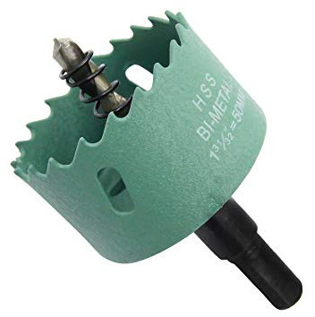 55mm Hole saw LAIWEI hole cutterhole cutter,2.2 Inch HSS Annular Hole Saw Cutter Drill Bit,holes in wood,gypsum board,aluminum profiles, PVC and other materials(2-1/6)