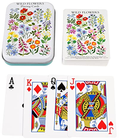 Rex London Wild Flowers Spielkarten in einer Dose