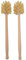 2pcs Wood Toilet Brush With Strong Hemp Bristles - Beechwood Handle, 360° Cleaning Power