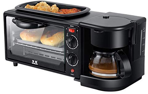 Four Premium Convection Halogen Four Cuisinière Four Électrique Poêle À Frire Cafetière Multifonction 3 en 1 Facile À Nettoyer Idéal pour Rôtir, Pâtisserie Utile