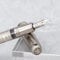 Asvine Hongdian 100 Silber Steel Kolben Füllfederhalter, Iridium Medium Spitze Kalligraphie, Glatt Schreibstifte, Schöner Schreibstift für Männer & Frauen