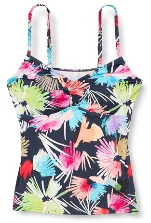Firefly MEA Tankini-Oberteil Navy Dark/Flower 38