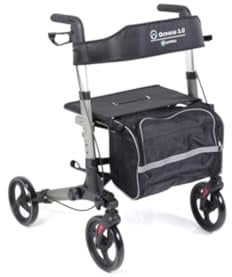 Rollator Deambulatore Girello per Anziani in Alluminio GRIGIO OCEANO 2.0 Art. RP545 -