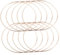 IWOWHERO 10st Ring Für Dreamcatcher Traum Metallringe Korbreifen Metallreifen Für Bastelarbeiten Gold?Metall?Ring Goldener Makramee-Ring Metallring Klein Makramee Kranz Kleidung Blumendraht