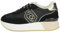LIUJO BA4081 Dreamy 02 Black-Light Sneakers Sportive Donna in Nabuk Tessuto Nero Zeppa Alta (Taglia 37)